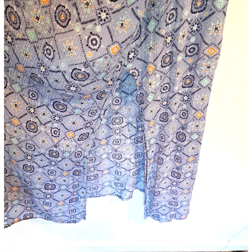 Mudd XL Sundress Lt. Blue Geometric Pattern Maxi Boho‎ - Picture 5 of 9